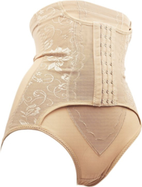 BamBella® Taille korset - S t/m XL ondergoed - maat XL - Sterk corrigerende Taille Korset onderbroek Bruin