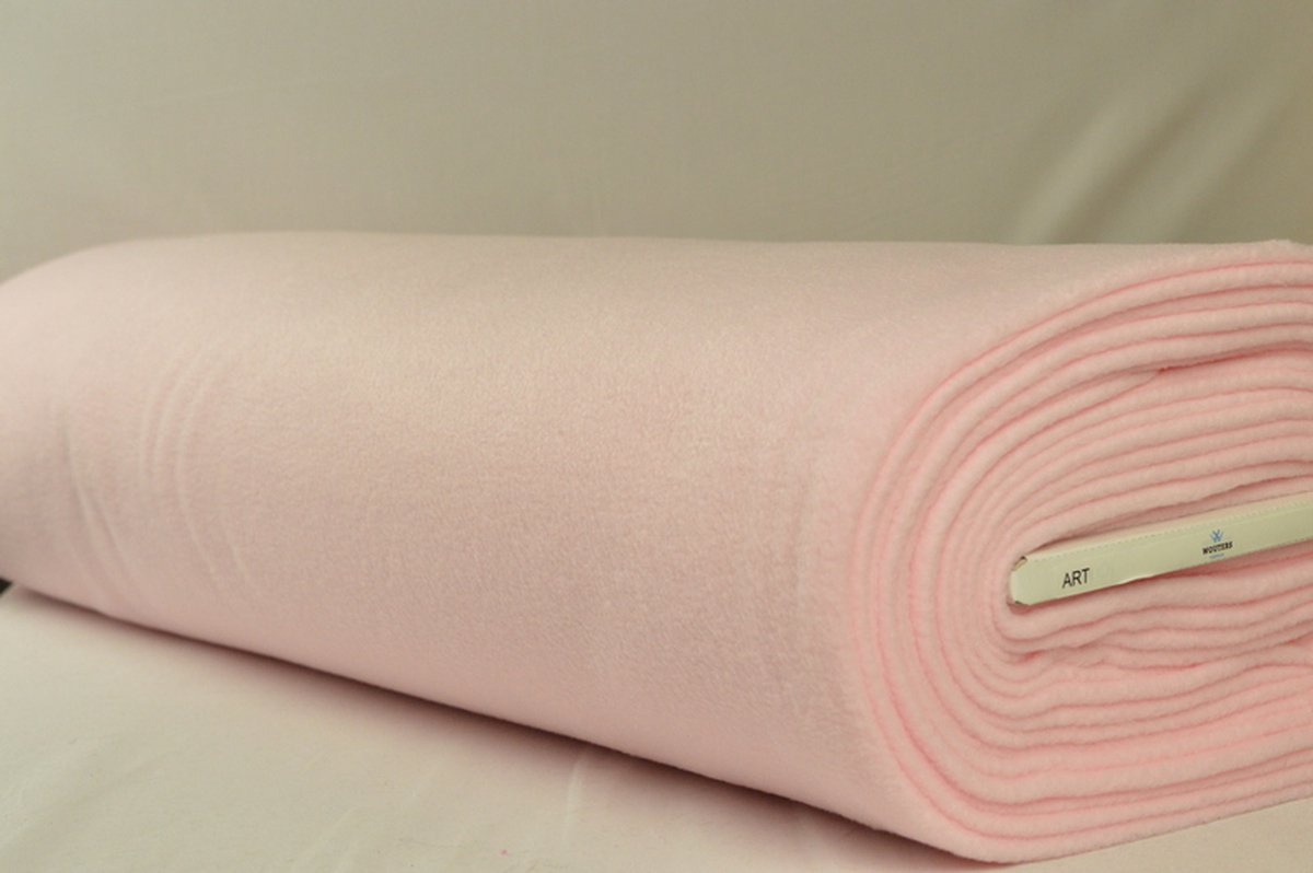 Fleece stof - Wit - 10 meter