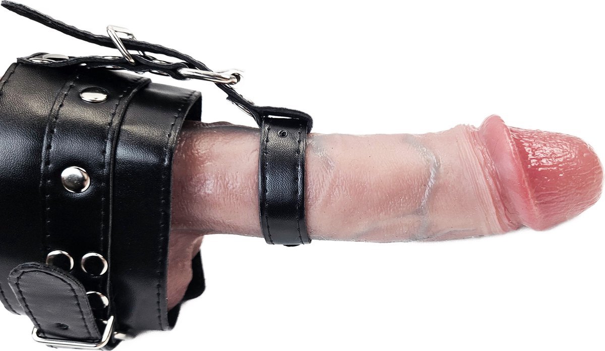 BNDGx® - Penis strap restraint voor mannen -met slot - Penis gordel man penis band bondage