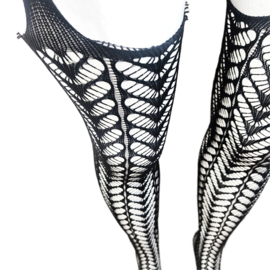 BamBella ® - Panty -Onesize - gaas maillot dunne pantys Dames - Onesize - sexy Erotische lingerie van kant