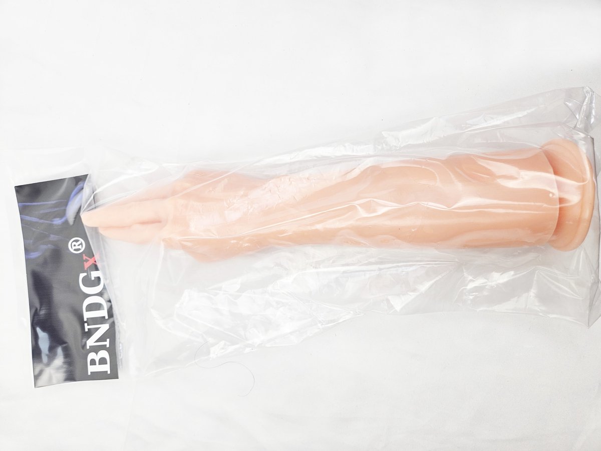 BNDGx® - Dildo - Extreem Grote Hand - 40cm - Licht bruin Lange dikke Realistisch Penis -Zuignap -Anaal BDSM SM Fetisch Seks speeltje