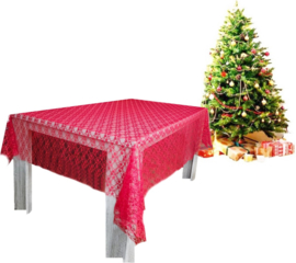 versiering tafel Wit Kant tafelkleed Tafellaken laken van kantstof 140X140 huis decoratie kleed verjaardag bruiloft jarig