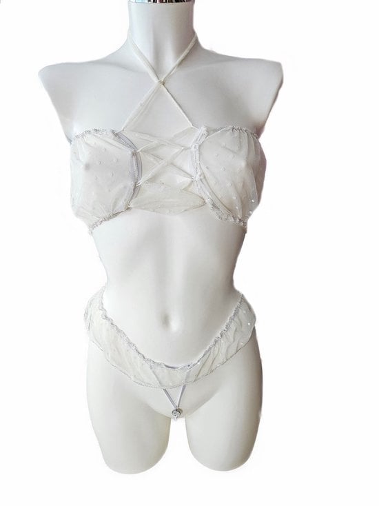 Sexy lingerie set -   - kruisloos string - Set erotische kleding dames