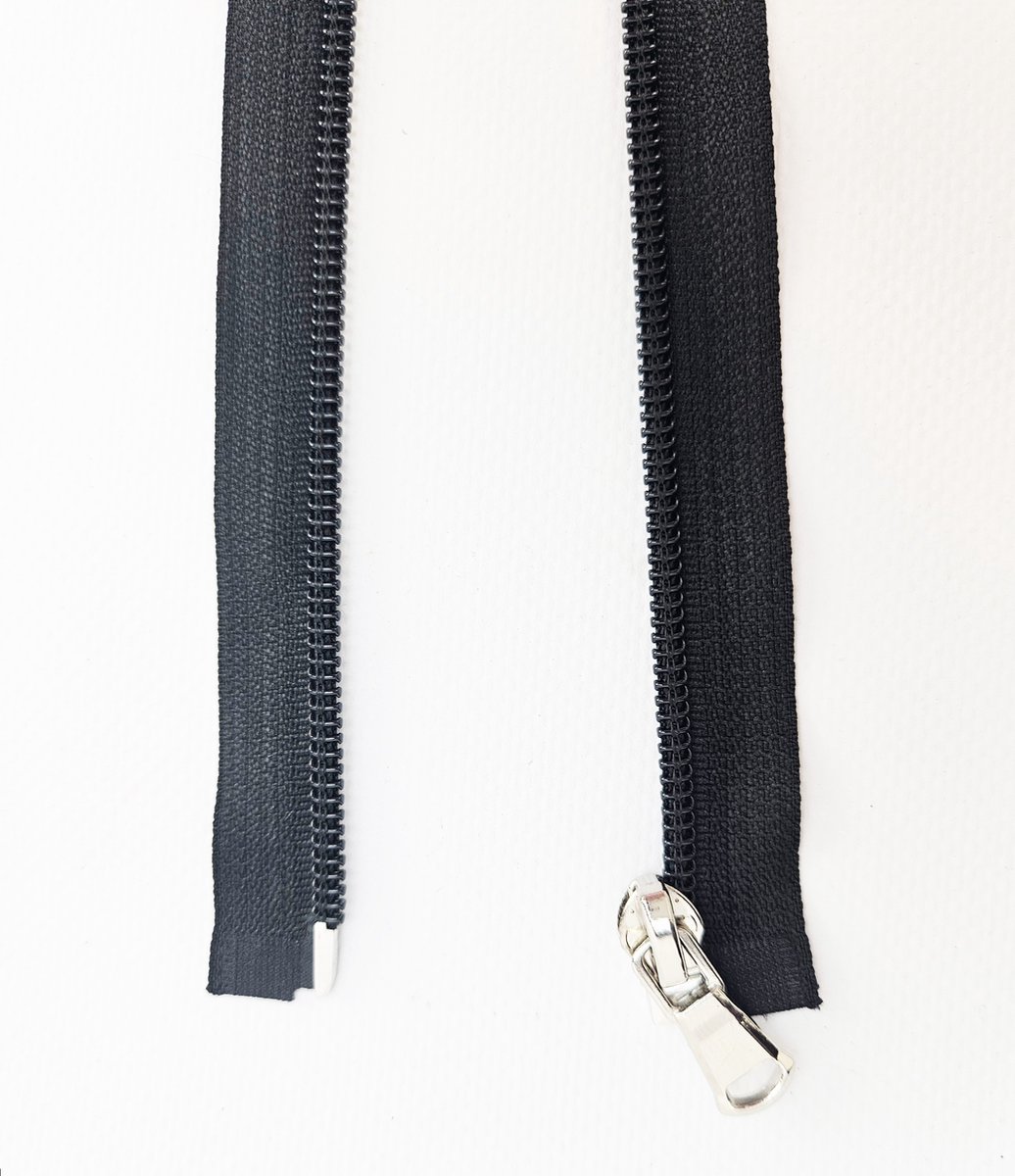 BamBella® - Fijne Rits - 40 cm - 10 stuks - Deelbaar - Zwart ritsen