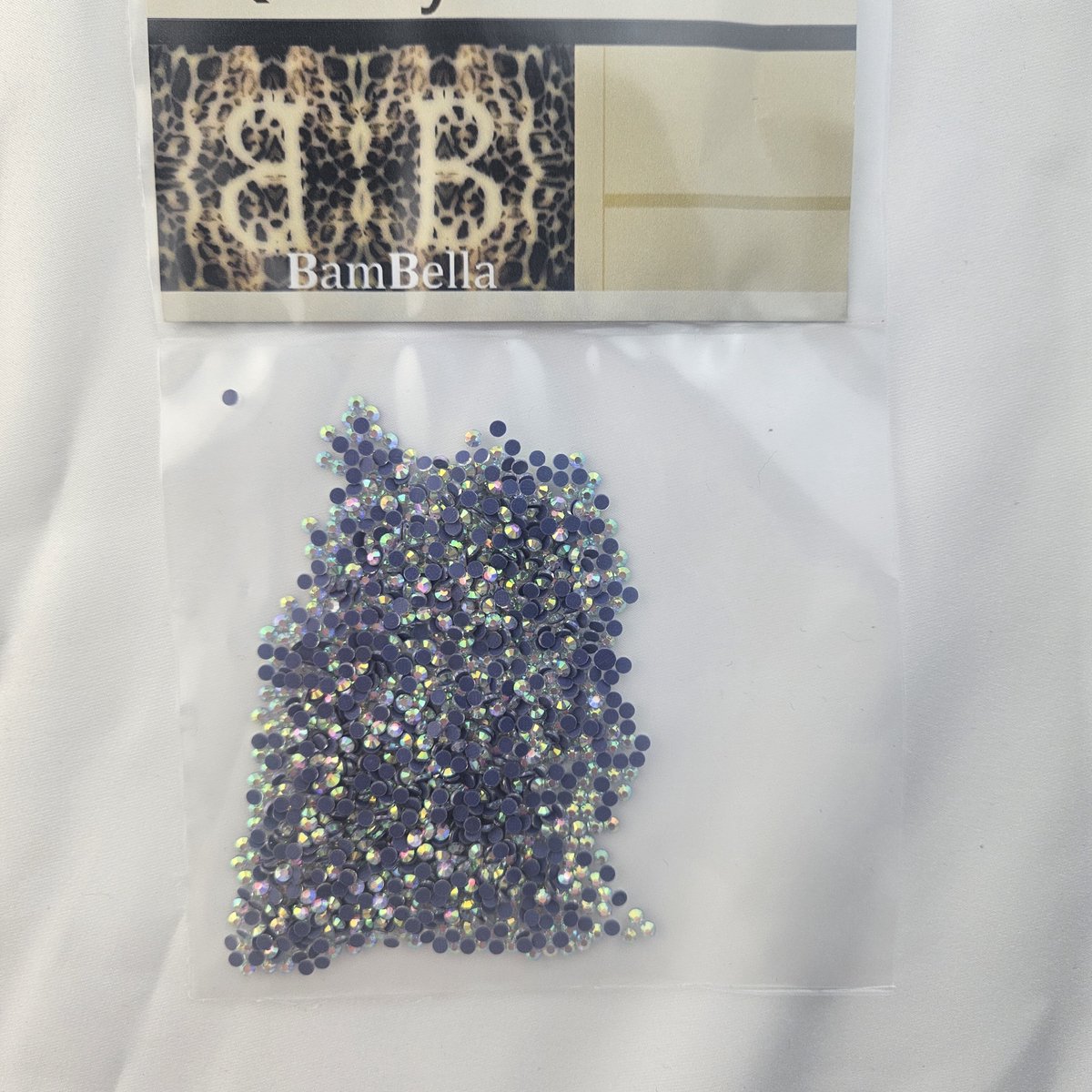 BamBella® - SS10 - AB wit - Hotfix strass Steentjes - 1440 stuks - strass stenen glitters nail art kleding versieren