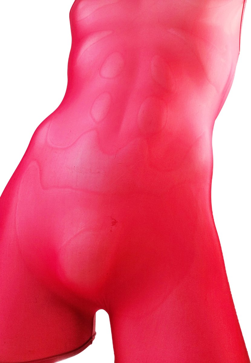 BamBella® - Erotische Panty pak man - Mannenpanty - Rood bodysuit kant bodysuit heren lingerie ondergoed