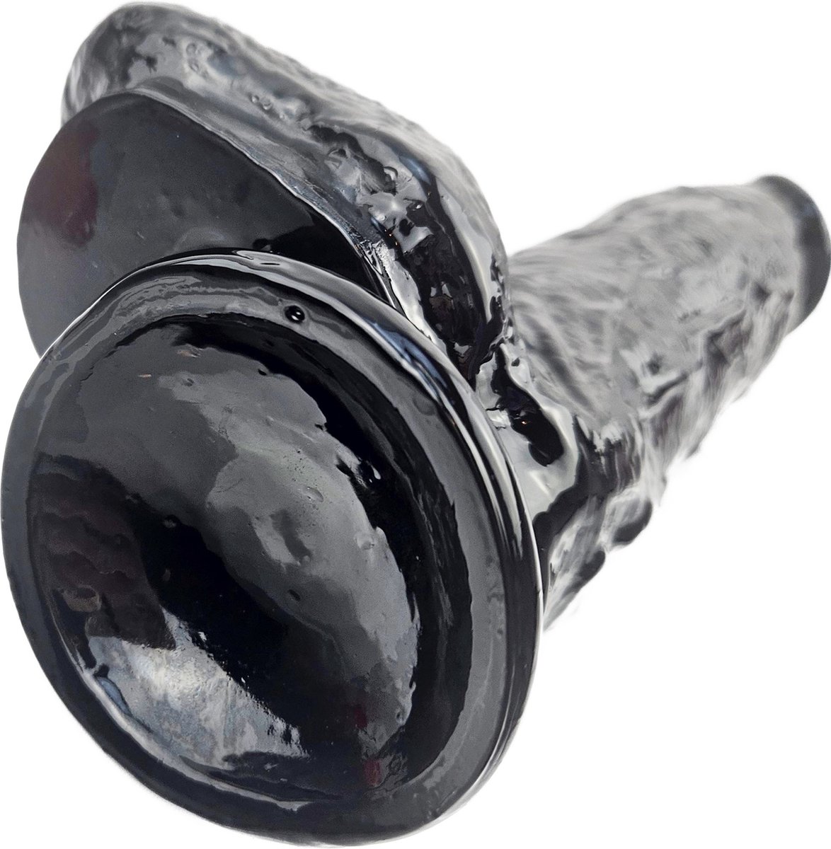 BNDGx® - Dildo - Grote - Zwarte Lange dikke Realistisch Penis -Zuignap - BDSM SM Fetisch Seks speeltje Merk: BNDGx