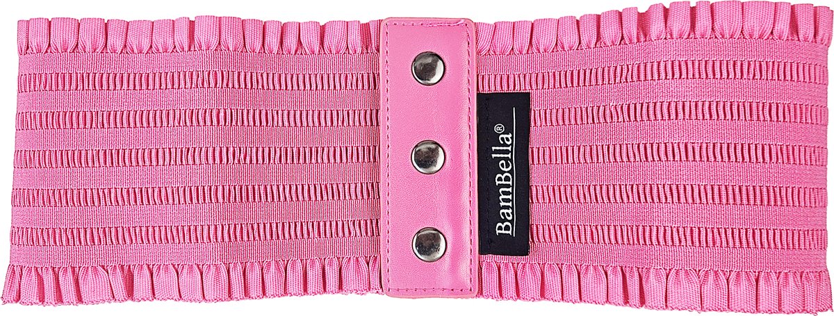 BamBella ® - Riem Maat Onesize - Licht Roze Mode Body Gothic Goth taille riem zwart met korset belt