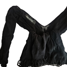 BamBella® - Jurk - Onesize - Erotische sexy nacht jurkje doorzichtig kant - Super Stretch Zwart
