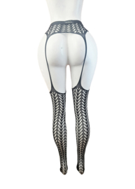 BamBella ® - Panty -Onesize - gaas maillot dunne pantys Dames - Onesize - sexy Erotische lingerie van kant