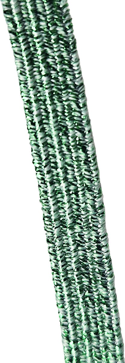 BamBella® - Elastiek - glitter groen - 4.5 meter - taille Band - 6mm breed - wit voor naaien