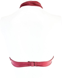 Top - Maat Onesize - Crop top BH rood wetlook