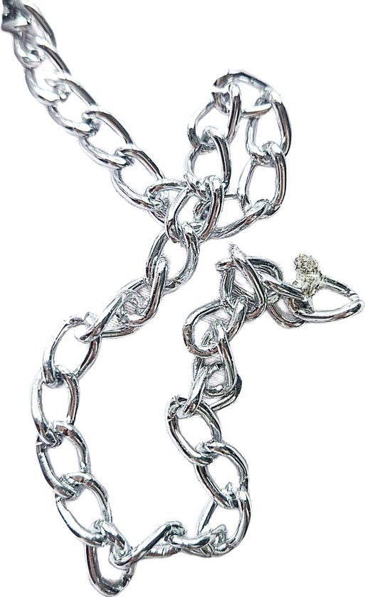 BamBella® - Stevige dikke ketting zilver kleurig per meter fournituren