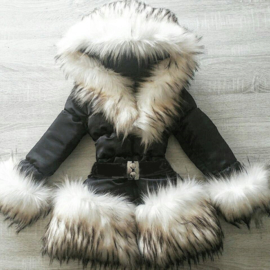 Children's coat Fur collar jacket Girls Winter coat Imitation Fur