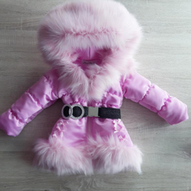 Children's coat Fur collar jacket Girls Winter coat Imitation Fur