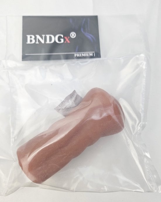Masturbator voor man - Pocket Pussy Bruin - kunst Mond - Blowjob