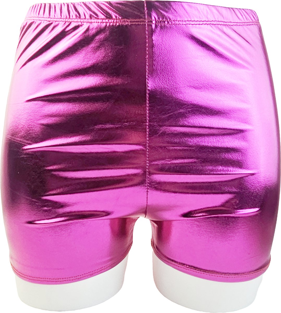 BamBella® Korte broek -  Wetlook Dames - Gpid  Glans Lame metallic Short gym broek