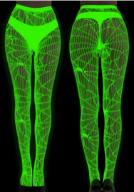 BamBella ® - Panty -Onesize - Glow in the dark body suit - Dames - Onesize - sexy Erotische jumpsuit van kant lingerie