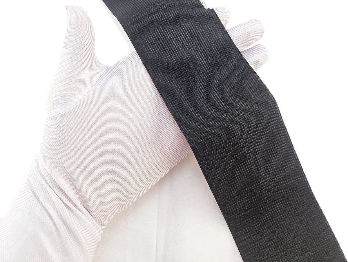 BamBella® - Elastiek - 1 meter - Zwart - 70 mm Breed - Taille band naaien brede elastische band