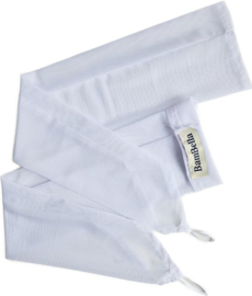 BamBella® Vingerloos handschoenen Wit - One Size - Panty stof handschoen Feest