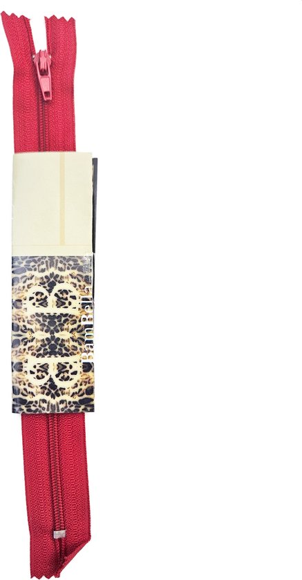 BamBella® Rits 20 cm niet deelbaar Rood dun klein japon kleding ritsen