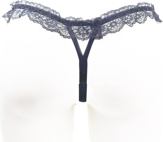 String Kruisloos - One size - Sexy Zwart Erotische onderbroek dames