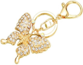 Sleutelhanger Tashanger Grote glitter diamant hanger steentjes