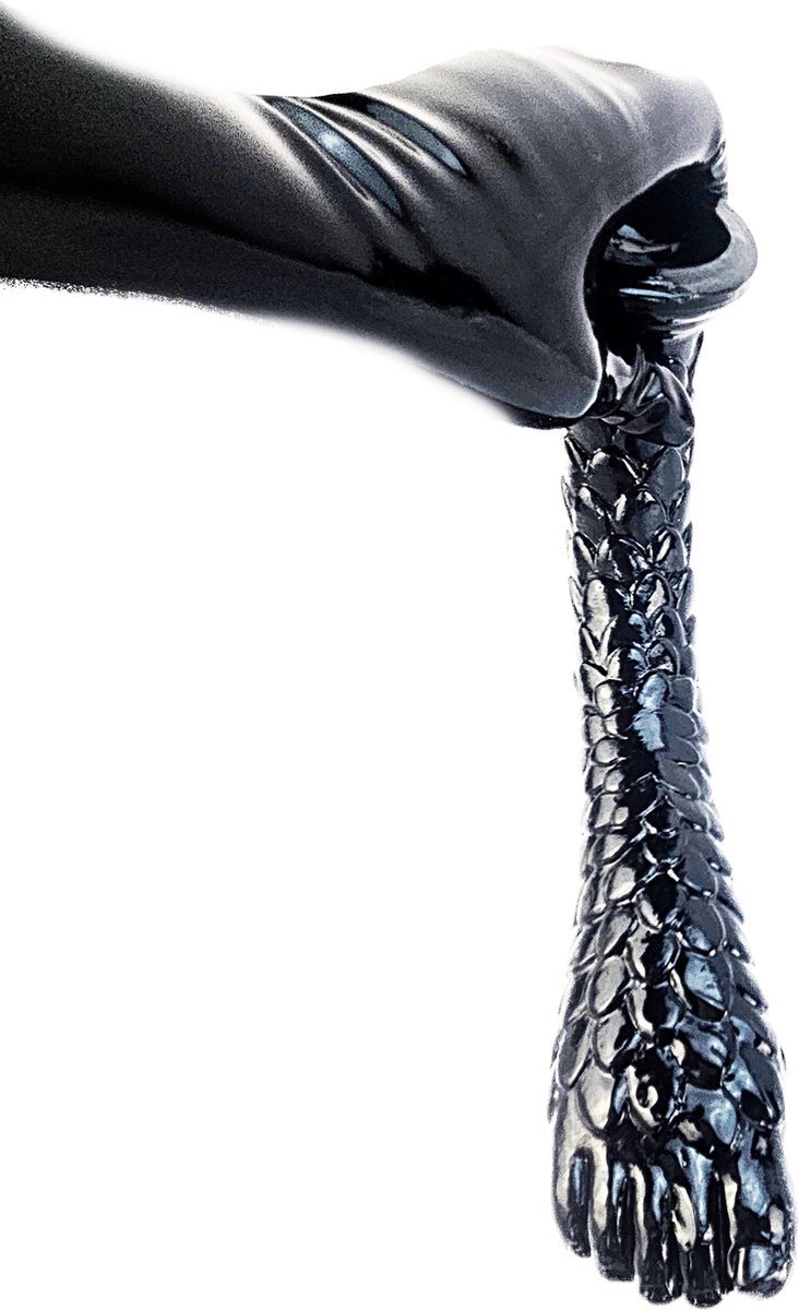 BNDGx® - Dildo - Voet fetish anaal plug vaginaal - 34cm - Ribbels Zwart Lange dikke -Anaal Extreme BDSM SM Fetisch Seks speeltje