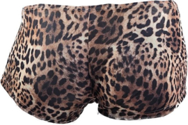 BamBella ® - Boxer short - - Panterprint - Bruin Dun kant gaas stof Ondergoed