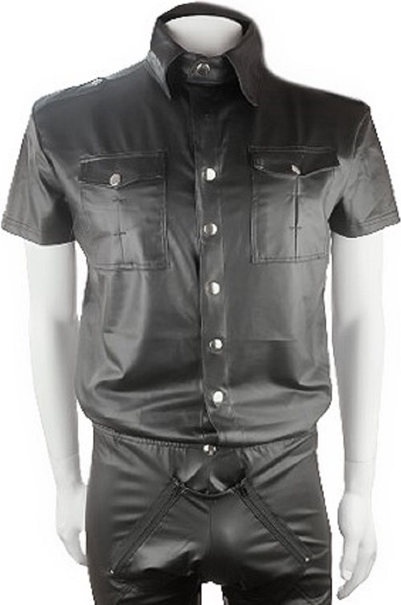 BNDGx® - Shirt overhemd Heren --    Wet look Mat -