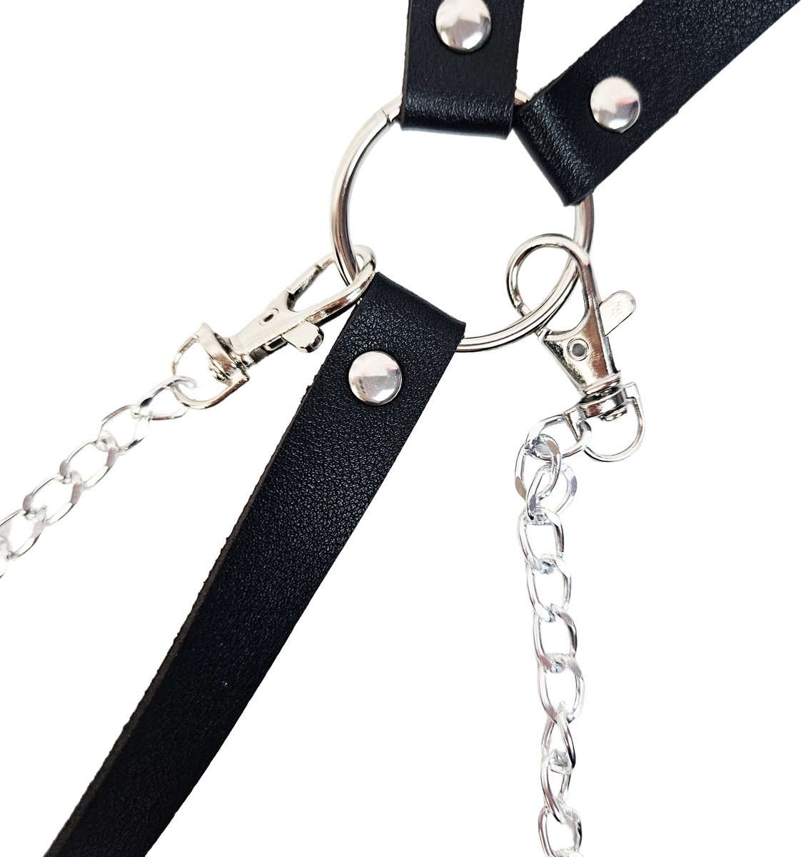 BamBella ® - Sexy Erotische bondage Lingerie onesize vrouw BDSM sm body zwart dames pak