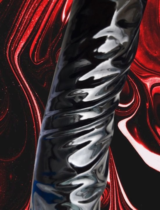 Handschoenen van Datex Zwart (Mix latex en stof ) Sexy kinky fetish accessoire