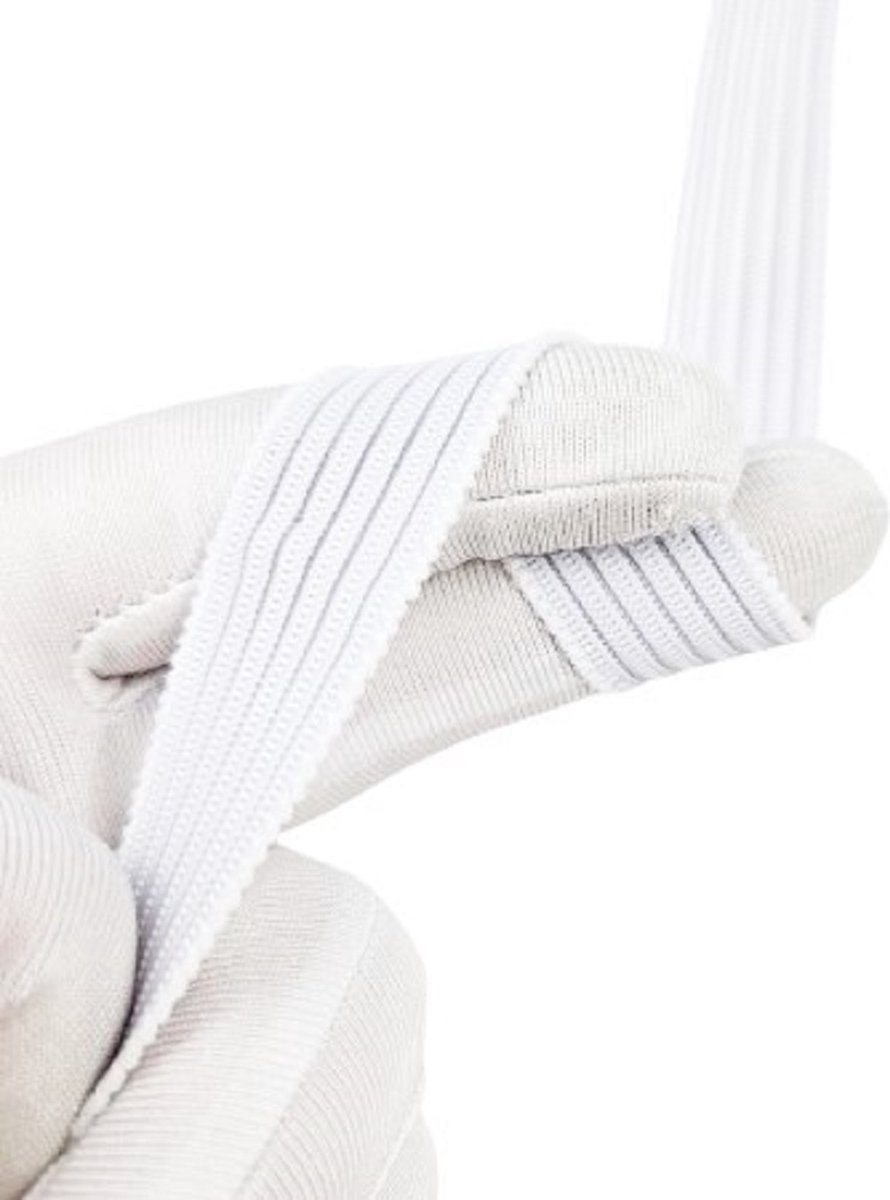 BamBella 1 pak Elastiek - 4 meter - taille Band - 20mm breed - wit voor naaien
