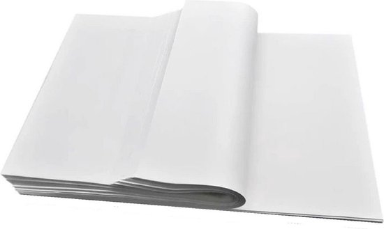 100 stuks A5 Zijdepapier tissue papier Wit 150 X 210mm Vloeipapier tissue inpakpapier