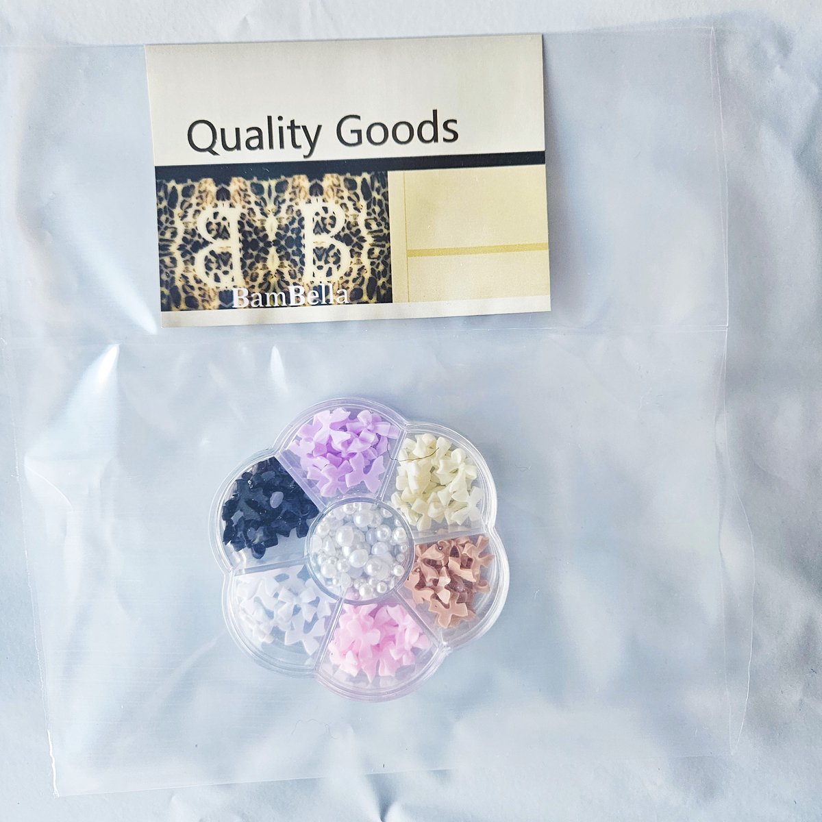 BamBella® mix kleur - strikjes Steentjes in doos - set tools set steentjes plak glitter steen doosje art knutselen naaien