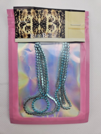 BamBella® - Strass ketting lint - 1 meter - SS12 2mm - steentjes touw diamantjes crystal Glitter band