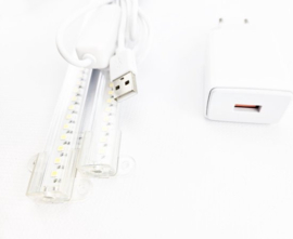 Groeilamp Planten - Led - Wit Licht - 40 Watt- Plak Strip Kweek lamp - met timer - Binnen