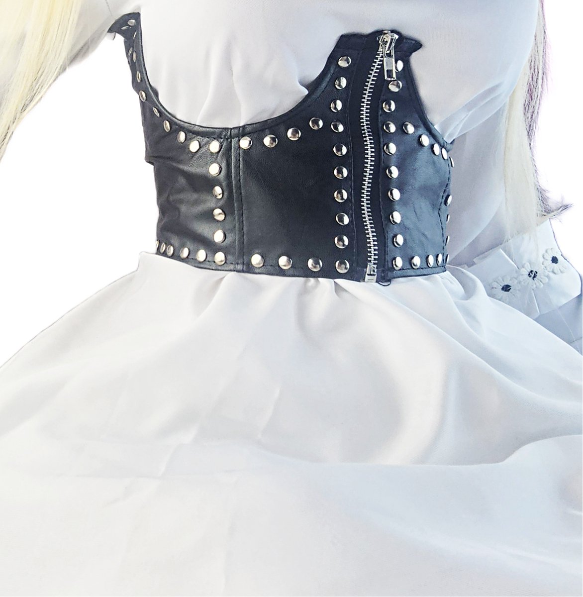 BamBella ® - Riem Maat S M L - Korset top Mode Body Gothic Goth taille riem met glitter korset belt