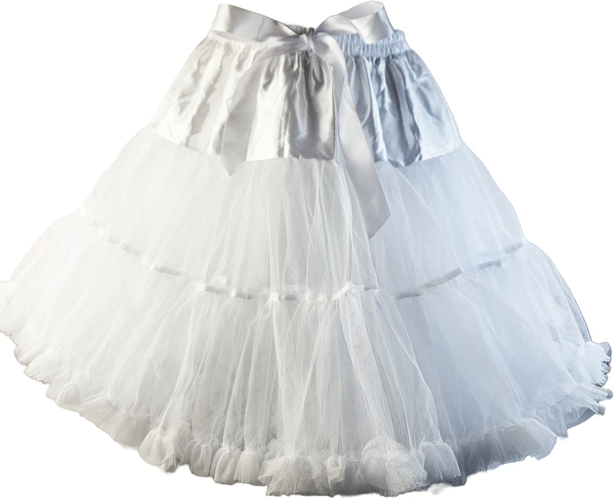 BamBella® - Onesize Grote Petticoat Grote rok poffig Rood Tulle laagjes rokje doorzichtig onder rok dames