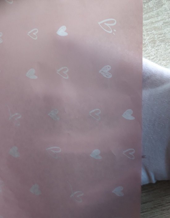 Zijdepapier roze hartjes - 100 stuks - A5 Zijdepapier roze hartjes tissue papier 150 X 210mm Vloeipapier tissue inpakpapier