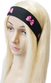 BamBella ® - Haarband klittenband Pruik band bandje zwart pruiken flexibel uitrekbaar band haarband