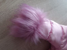 Damesjas Bontkraag Jas imitatiebont Dames Winterjas met grote bontkraag BamBella