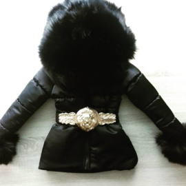 Women's  Winter Coat With Big Fur Collar Fur Faux Fur Jacket