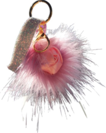 Sleutelhanger Tashanger Grote Konijn Roze 13 CM zachte pluche hanger