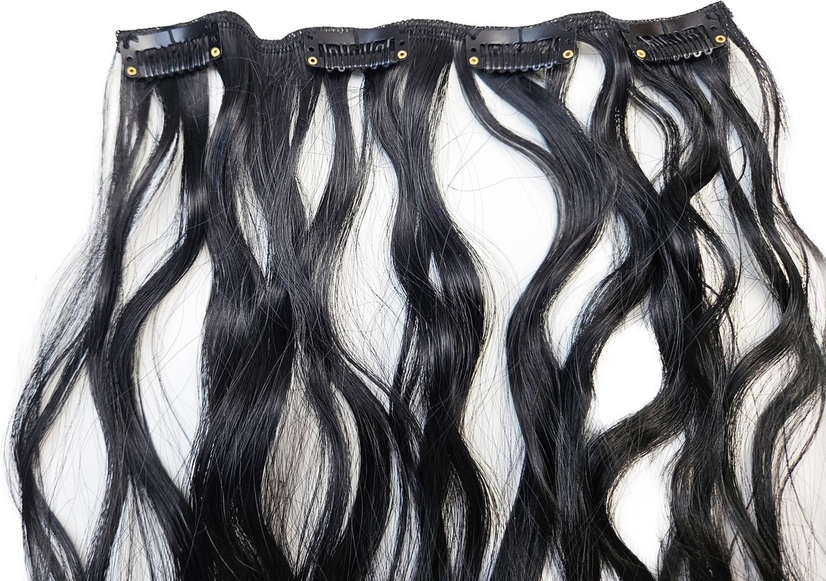 Hair extensions - Clip In - Blond - clip ins curly krullen - Synthetisch haar