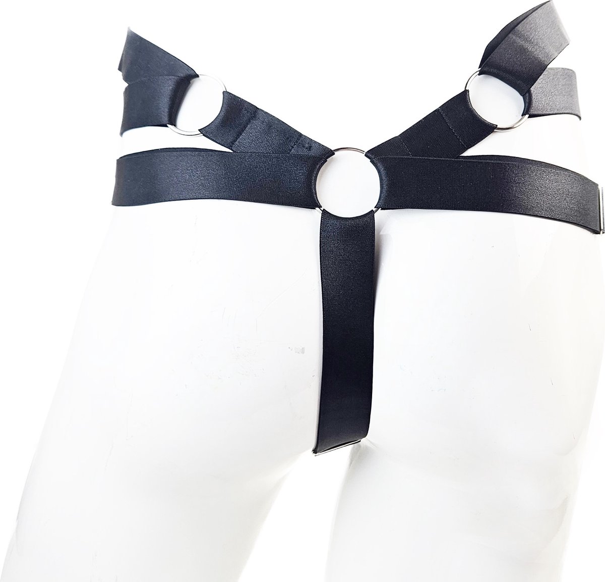 BamBella ® - Sexy Erotische bondage Open kruis Lingerie - Onesize - onderbroek onesize Heren Zwart mannen