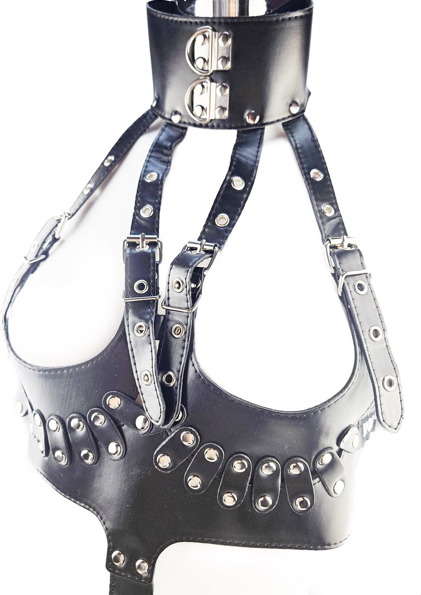 BNDGx® - Bondage tuig pak Harnas vrouw riem - Erotische sex Body Nep Leer - Verstelbaar -