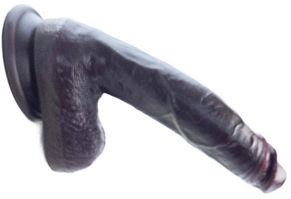 BNDGx® Realistische Dildo - 22cm Grote Penis voor vrouwen met zuignap - Anaal - vaginaal - Realistisch - Donker bruin