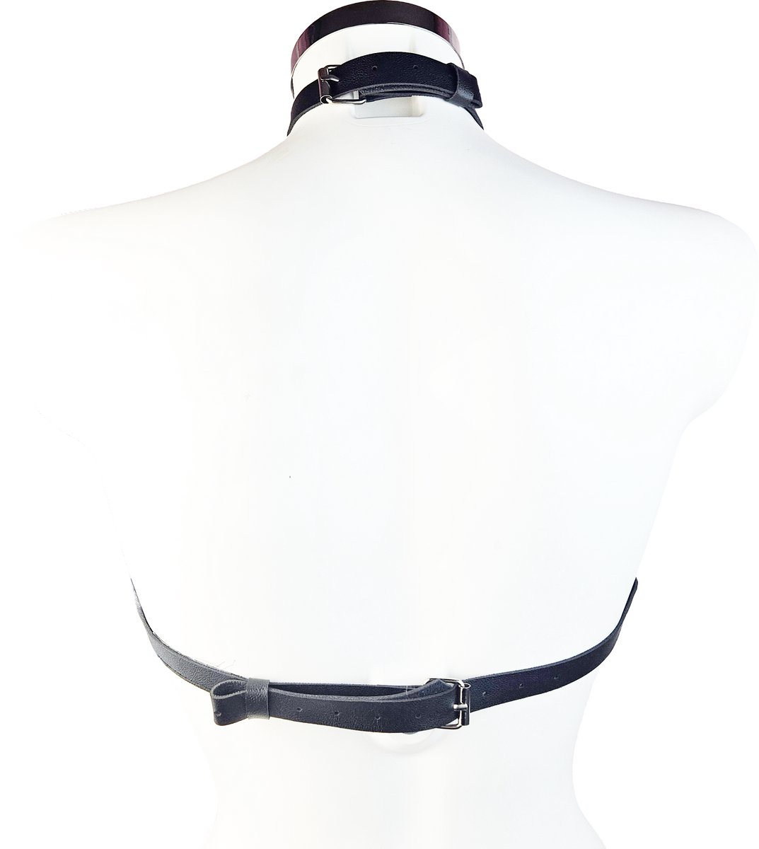 BamBella ® - Sexy Erotische bondage Lingerie BH onesize vrouw BDSM sm body zwart dames pak
