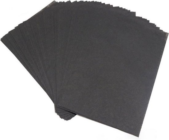 100 stuks A5 Zijdepapier tissue papier  Zwart   150 X 210mm Vloeipapier tissue inpakpapier